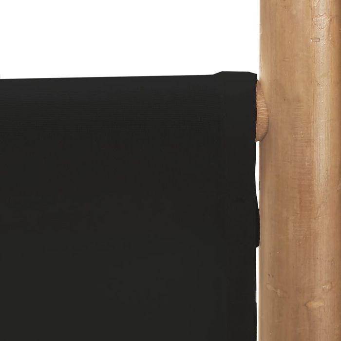 vidaXL Składany parawan 3-panelowy, 120 cm, bambus i płótno