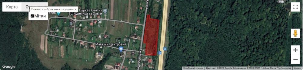 Земля ділянка 2 га Деревач Солонка фасад