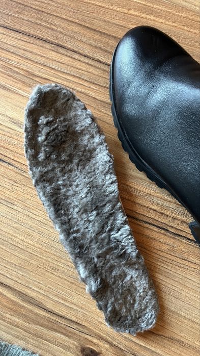 Ботфорди чорні шкіряні