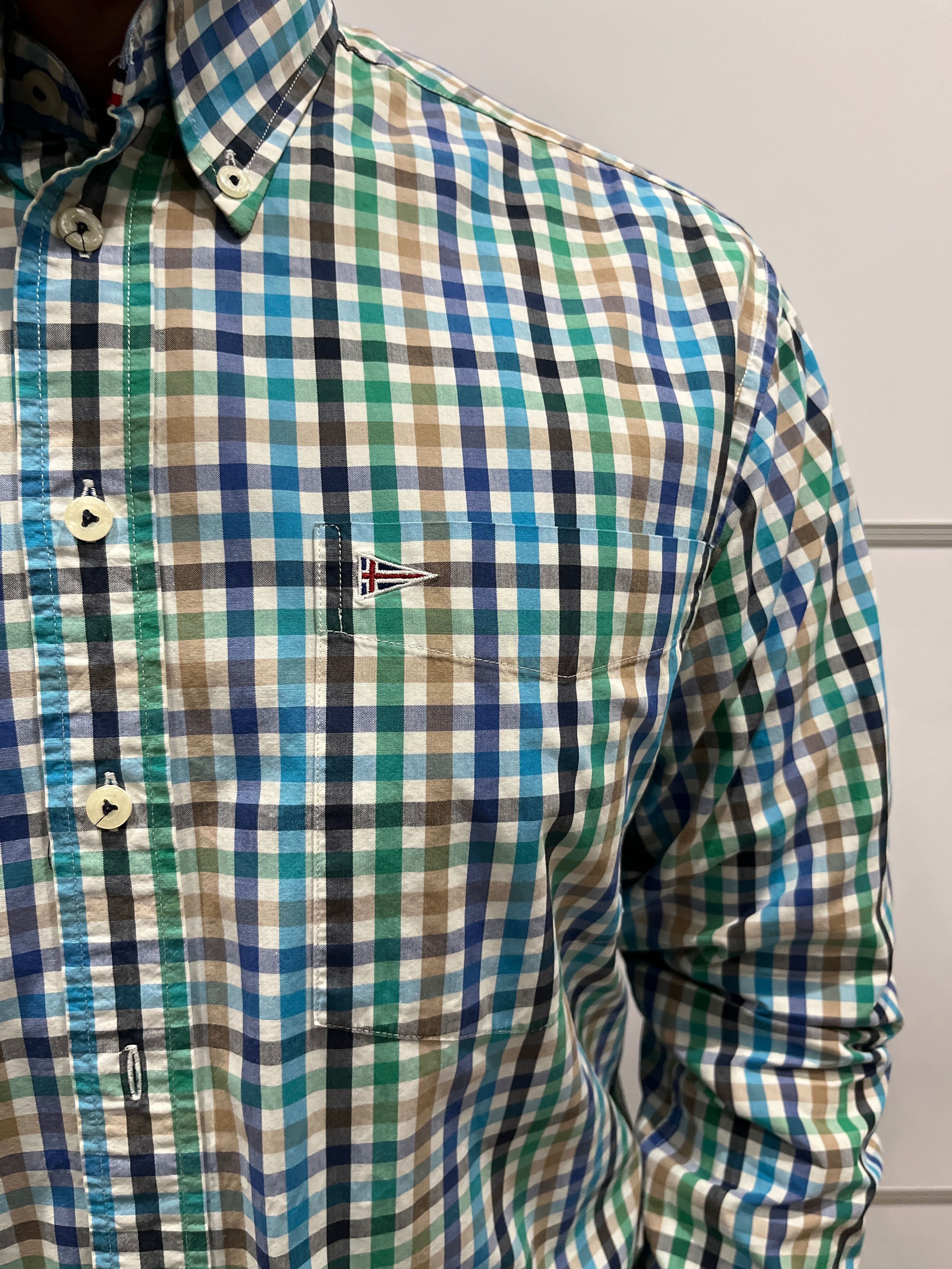 Koszula Męska Paul R Smith Krata Bawełna Slim Fit S
