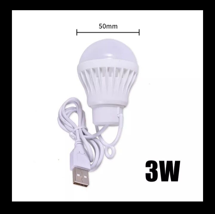 LED Лампочка с проводом USB.