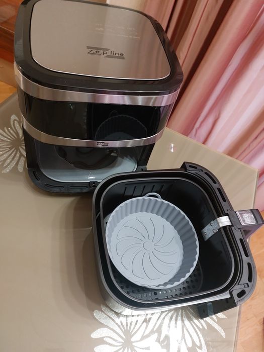 Аэрогриль 12л 4200вт с двумя ТЭНами фритюрница мультипечь аерогриль