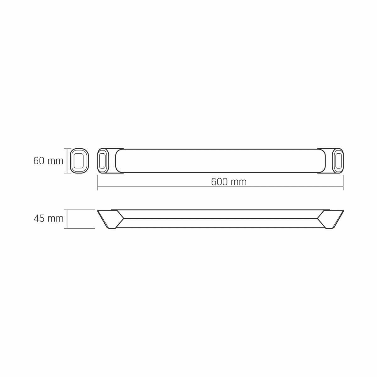 LED світильник лінійний VIDEX 72W 1.2М 5000K чорний VLE-BN-72125 27637