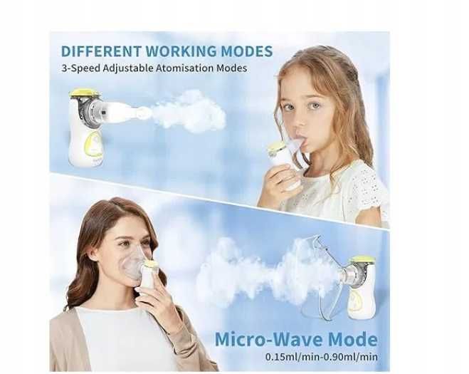 Feellife Przenośny inhalator Nebulizator dla dzieci i dorosłych cichy