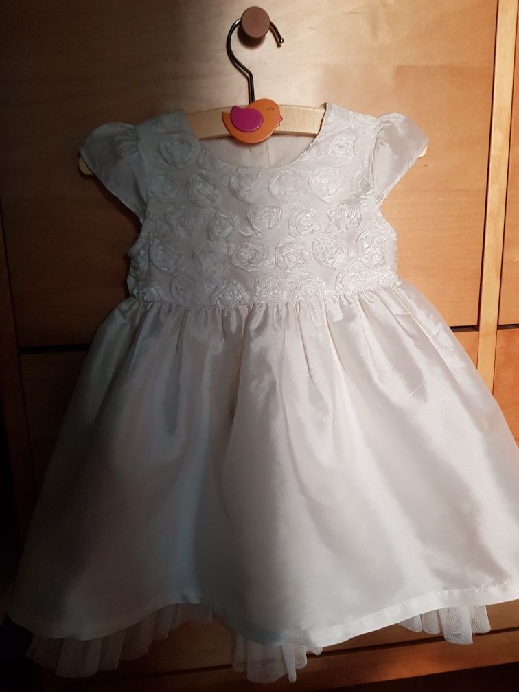 Sukienka Mothercare 9-12 m-cy 80 cm chrzest