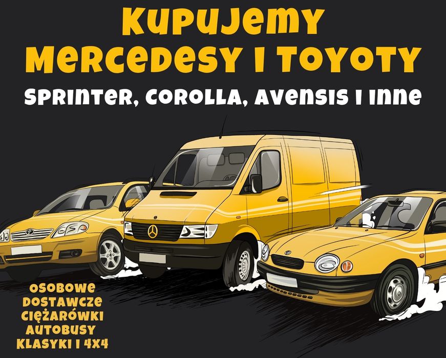Skup Aut Mercedes Sprinter Toyota Avensis Corolla