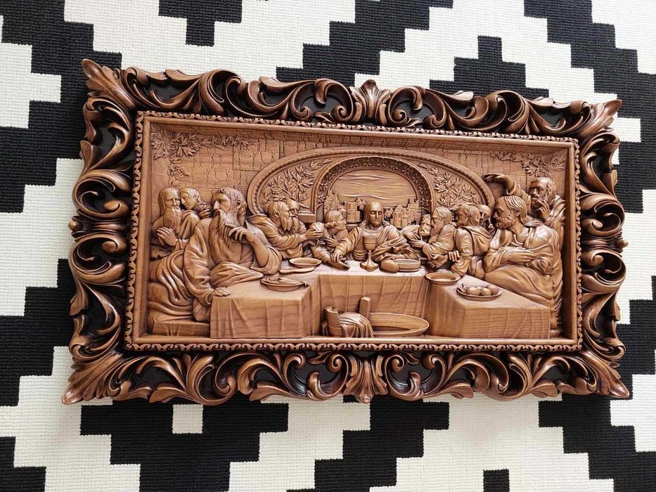 Тайна вечеря з дерева р.60*35