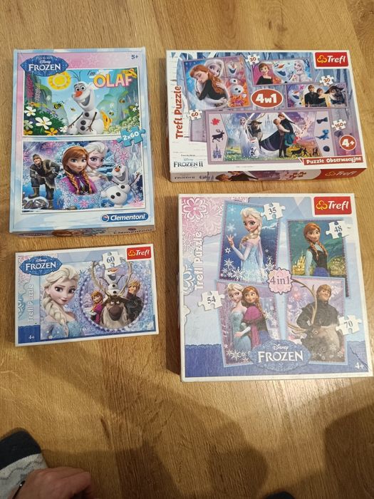 Kraina Lodu Frozen zestaw puzzli + gra gratis