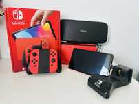 Switch OLED Mario Red + Stacja do ładowania