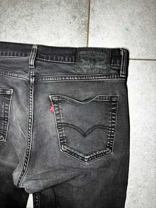 Levi’s 512 Spodnie Jeans W34 L34 Czarne Slim Fit