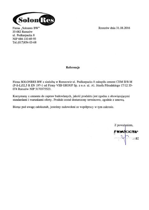 Cement workowany jedynka 42.5R 500 TIR Góra Kalwaria