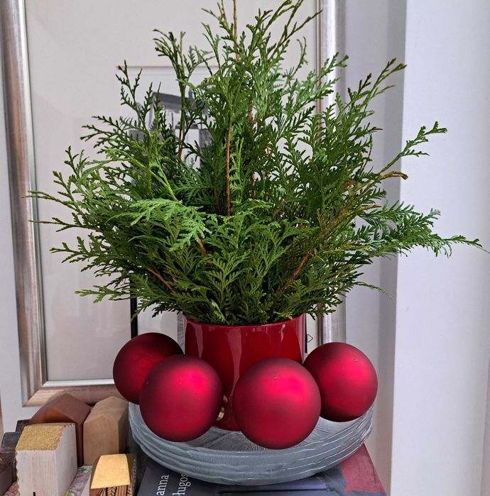 Bombki, bańki na choinkę gładkie satynowe.