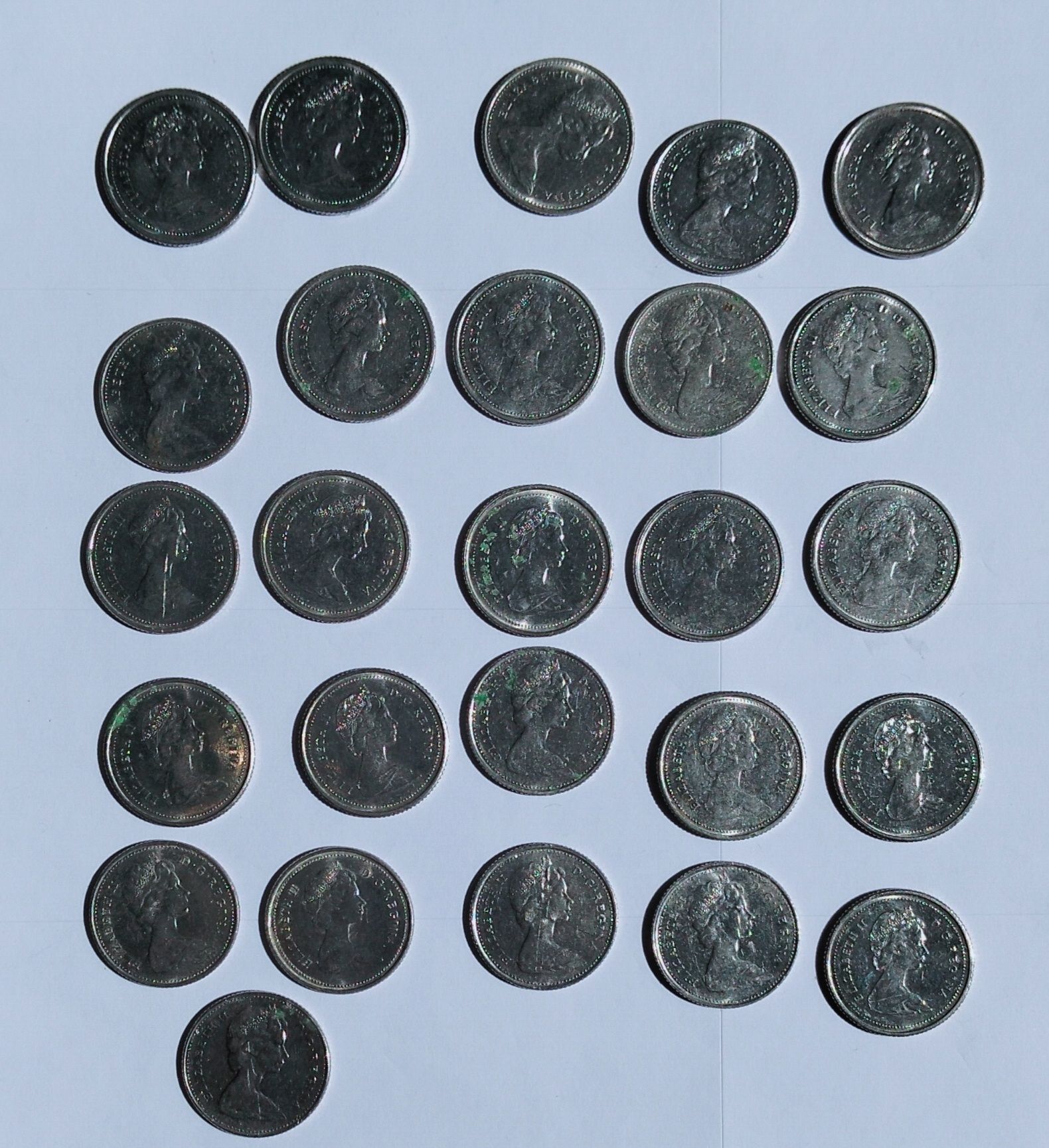 Moedas 10 cêntimos Canadá conjunto de 26 moedas