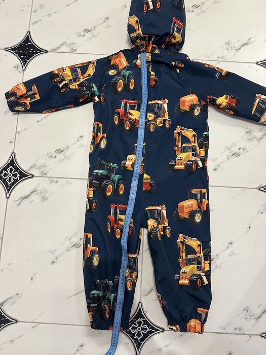 Дощовик хлопчачий 98 розмір / на флісі до пояса (трактор)