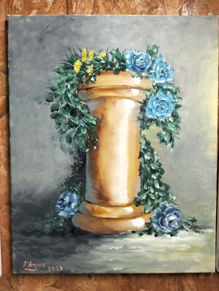 Pintura a óleo 40/50 flores