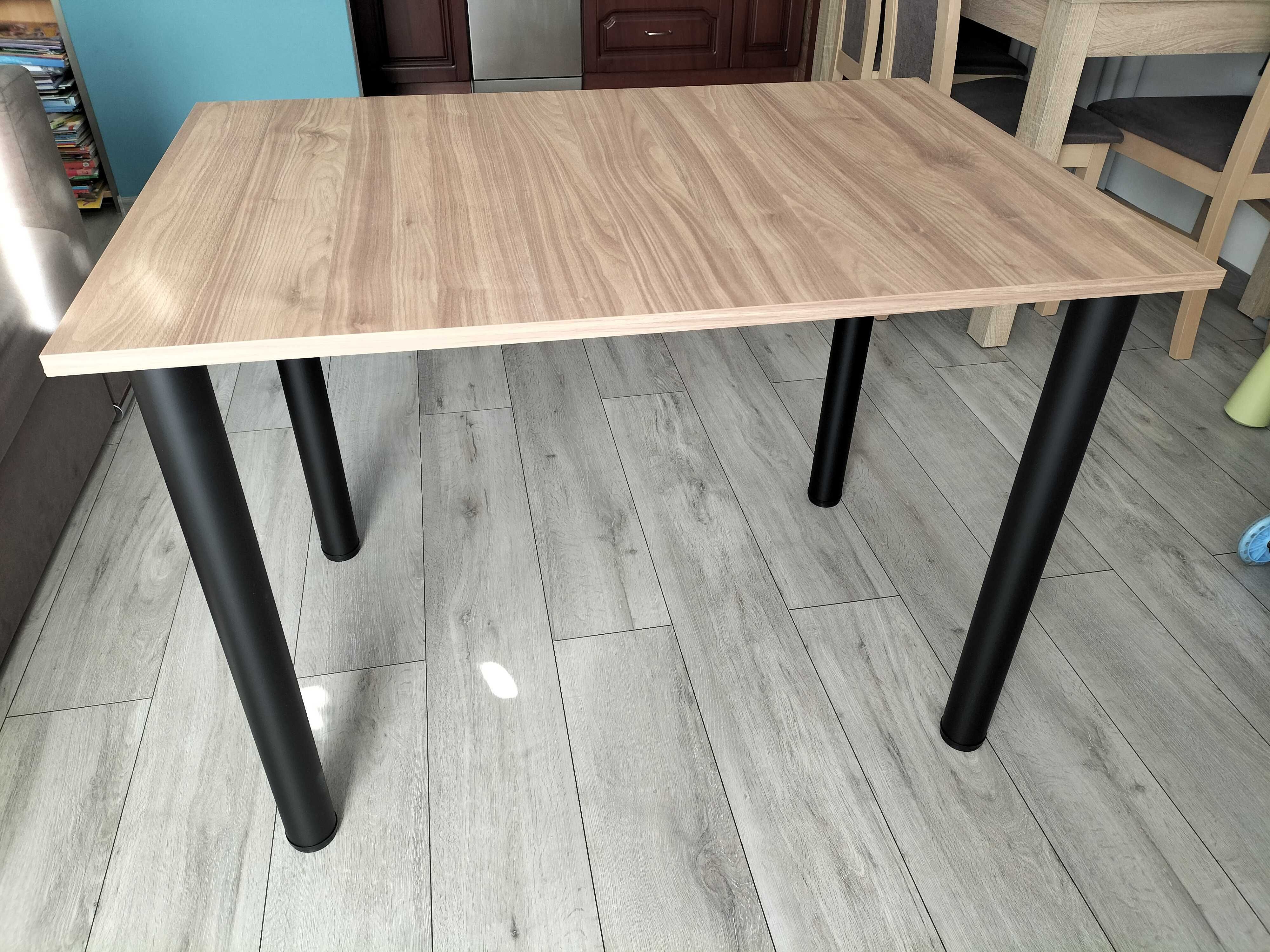 Biurko, Nowy stół 100 x 67,5 cm noga  czarny pół mat, tylko wysyłka