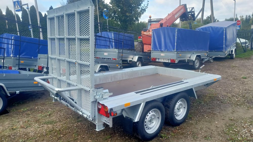Przyczepa do minikoparki laweta  300x150 350x180 2osie 2700 3osie 3500