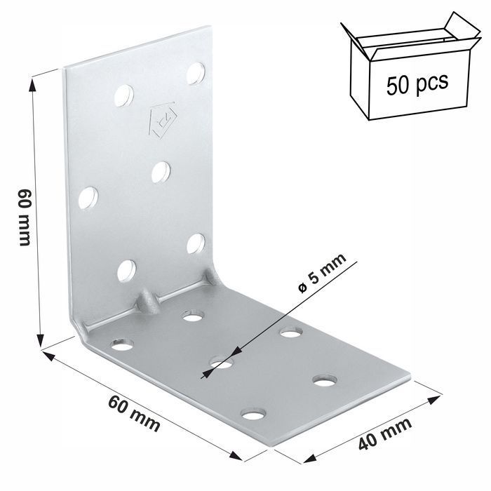kątownik mont. przet.  kmp4  60x60x40x1,5 (50)