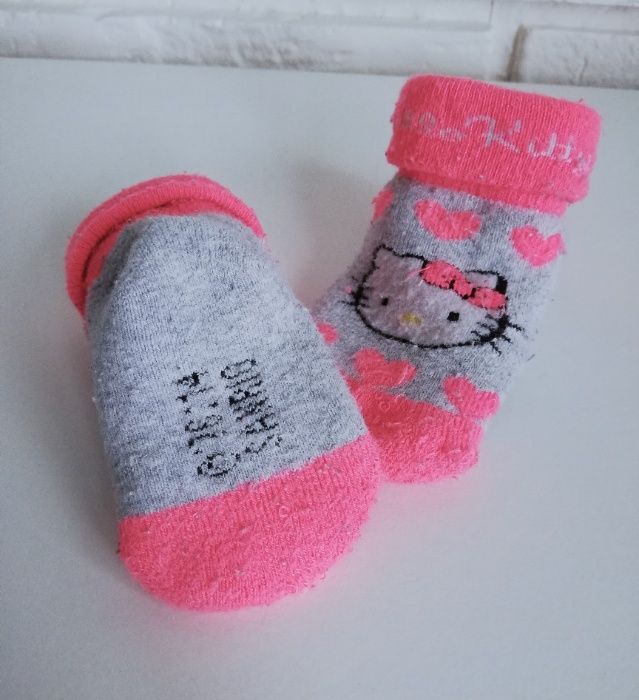 Skarpetki niemowlęce frotte Hello Kitty 0-15