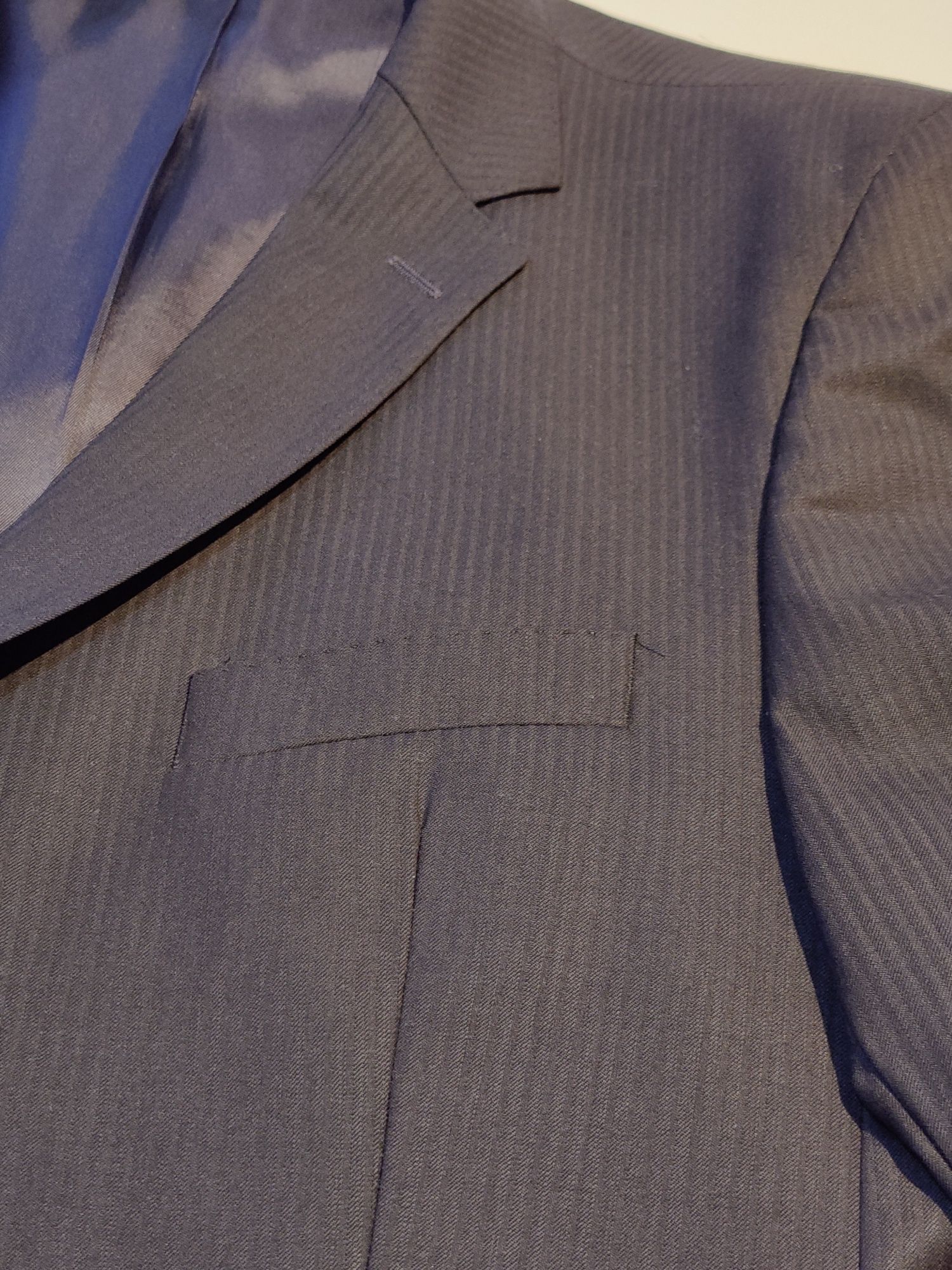 Fato completo, azul escuro riscas, tamanho 48/56, Suits Inc