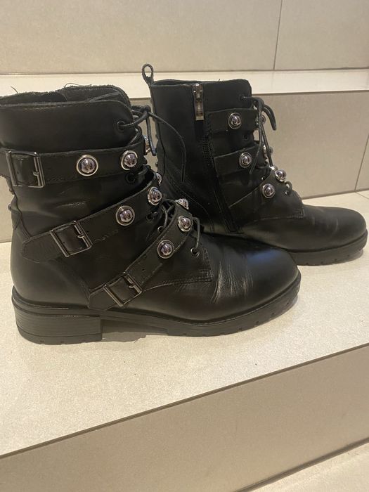 Botki ze skóry naturalnej