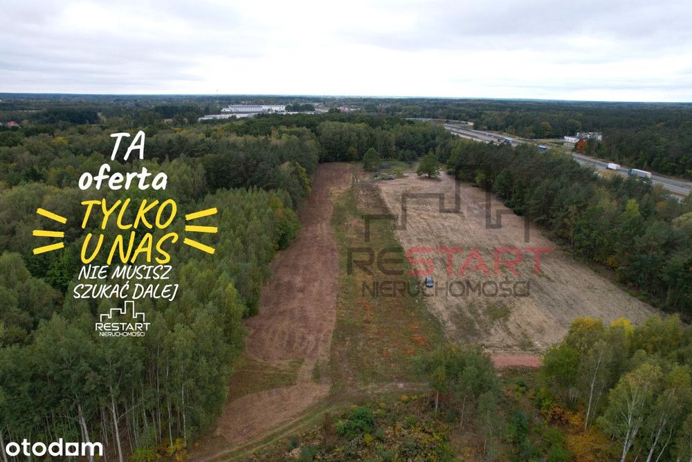 Działka przy S8 - pod magazyn/usługi