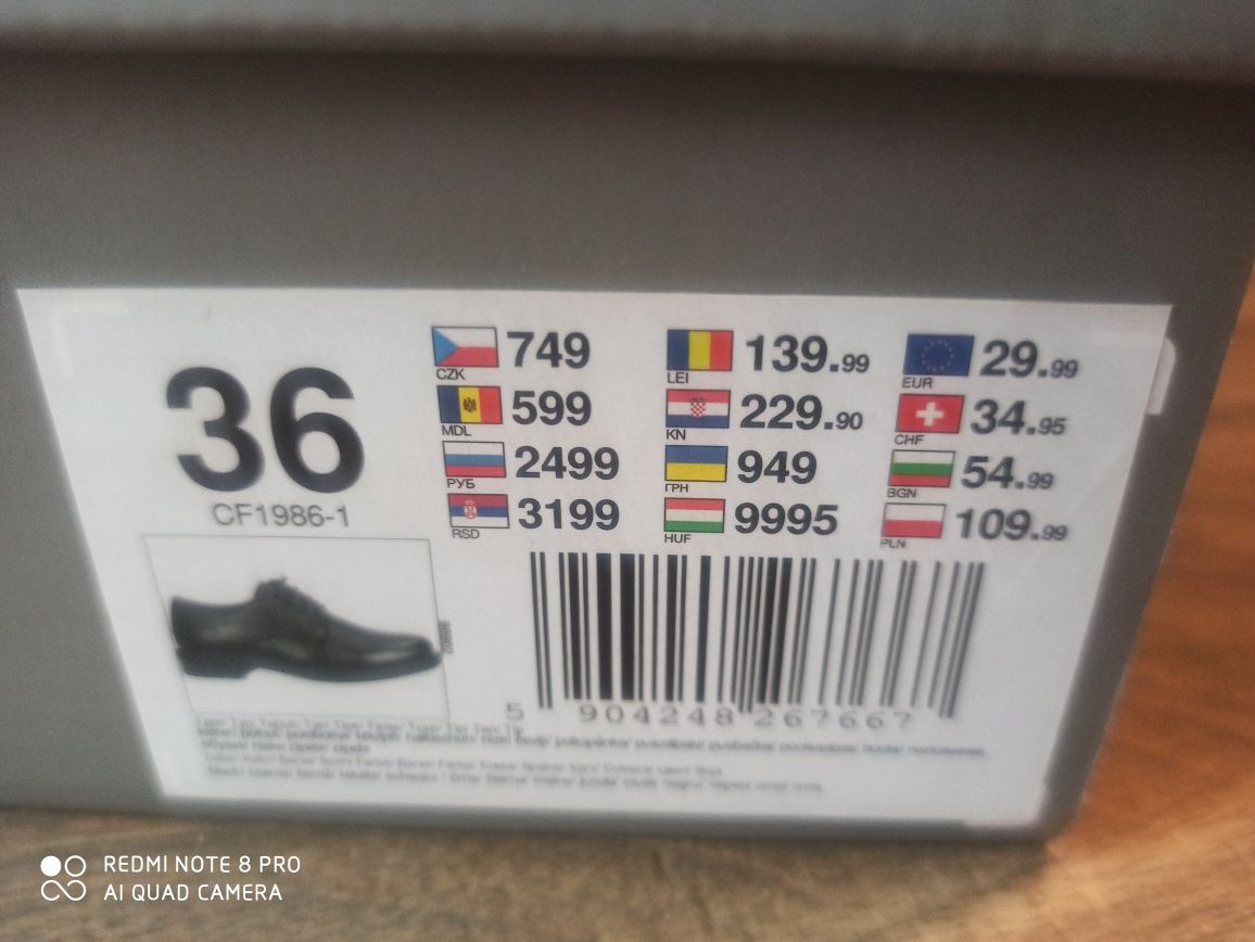 Buty czarne sznurowane OTTIMO CCC, r. 36 (jak 38 - wkładka 24.6 cm)