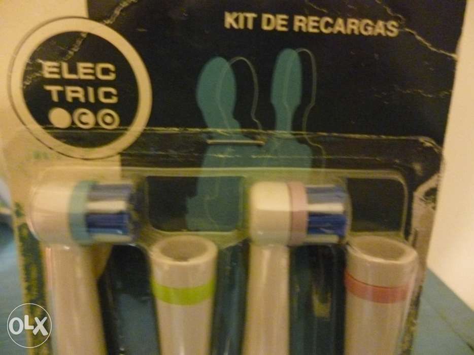 Kit de 4 recargas novas para escova de dentes eletrica