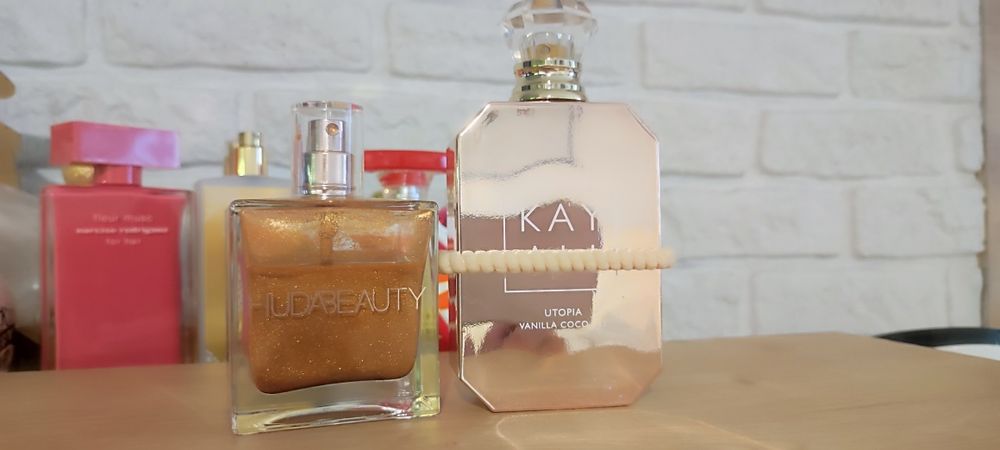 Kayali Vanilla Utopia zestaw perfumy plus shimmer Huda