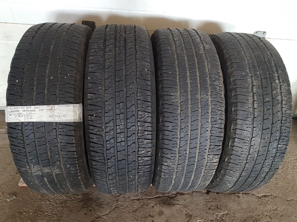 Opony letnie używane 265/70 R17 115T Goodyear - 4 szt.