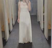 Suknia sukienka ślubna biała koronkowa tiul
