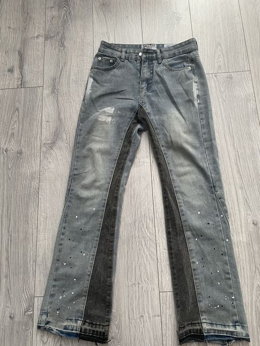 Джинси gallery dept drip flared jeans клеш джинси галери депт