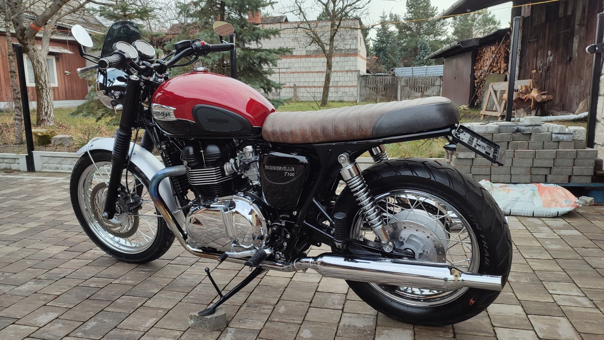 Triumph T 100 Bonneville, xs cafe racer piękny klasyk
