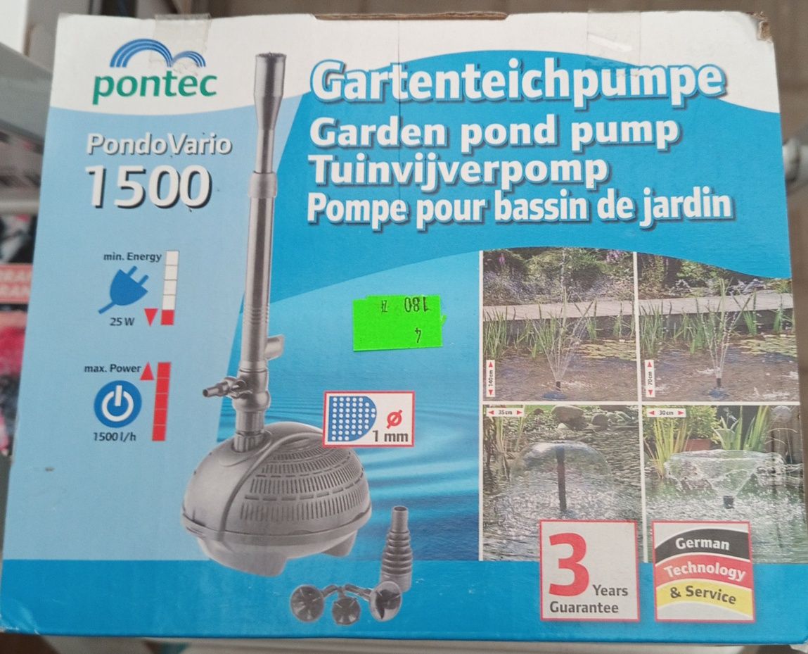 Pompa do oczka wodnego/stawu Pontec 1500 akwarystyczna