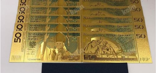 50 zł Jan Paweł II - banknot złoty (w kolorze). Cudo! Taniej!