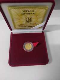 Золота монета "Калина Червона" 2 гривні 2010 р.