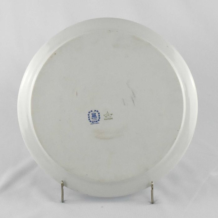 Prato de bolo porcelana Artibus, decorado com flores