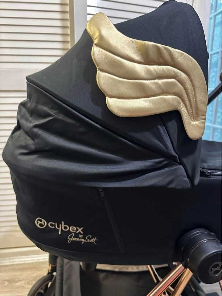 wóżek dziecięcy Cybex Mios Rose Gold x Jeremy Scott Gold Wings