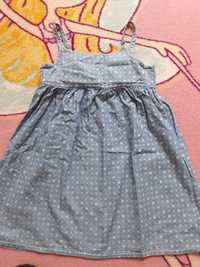 Vestido ganga 7-8 anos 128 cm - PORTES GRÁTIS