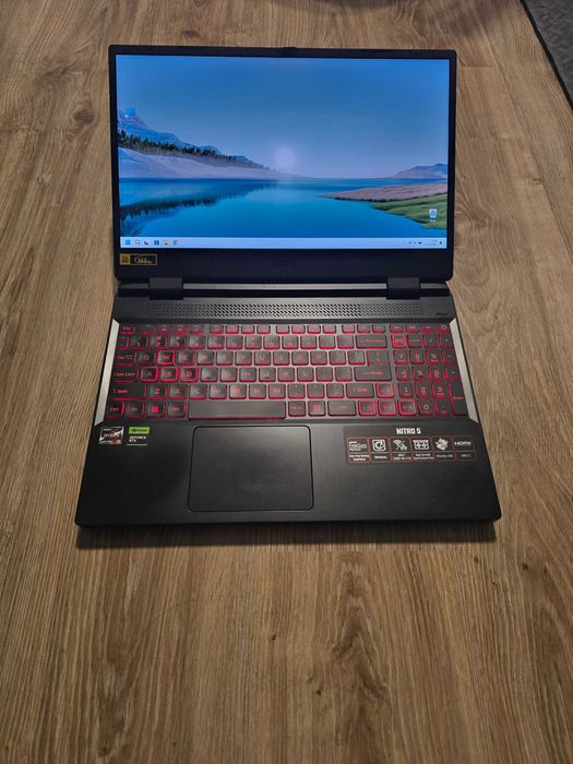 AcerNitro 5, 15,6, Win11, R5, 16GB/500GB, RTX3050, 100% sprawny+gratis