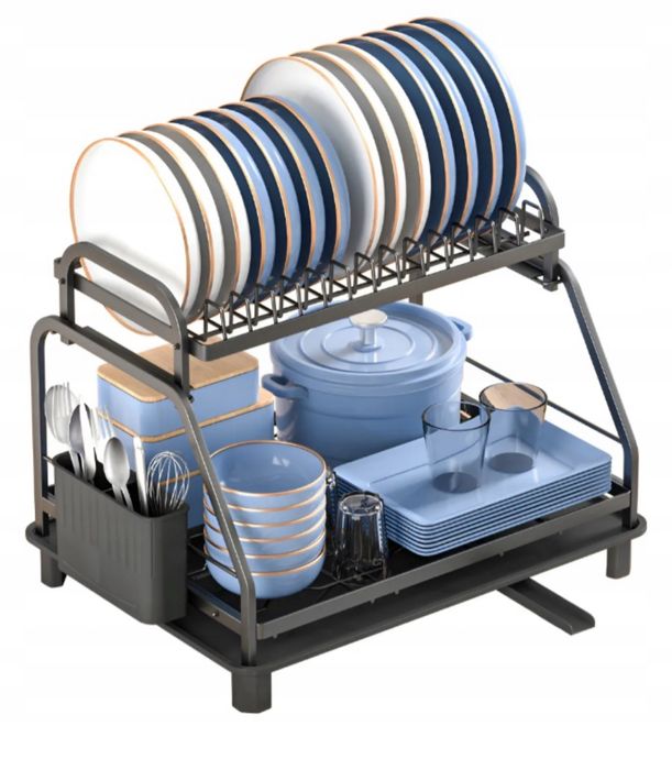 Suszarka do naczyń ociekacz do naczyń dwu poziomowa