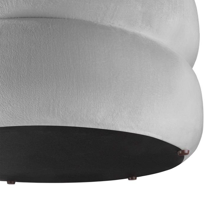 Stołek z miejscem do przechowywania Altu Wygląd aksamitu szary OUTLET