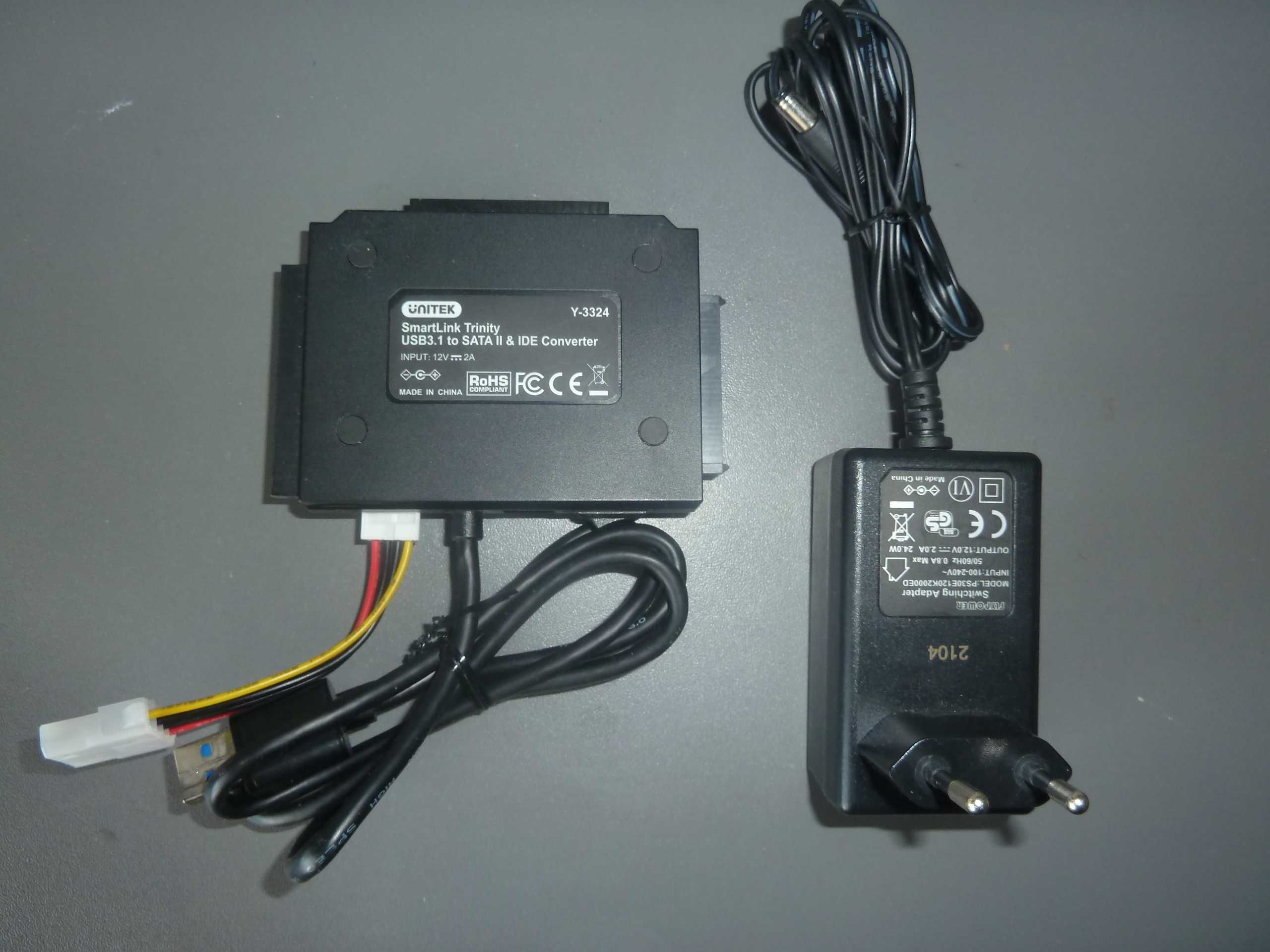 Adapter, kieszeń, mostek Unitek Y-3324 USB 3.0 - SATA / IDE