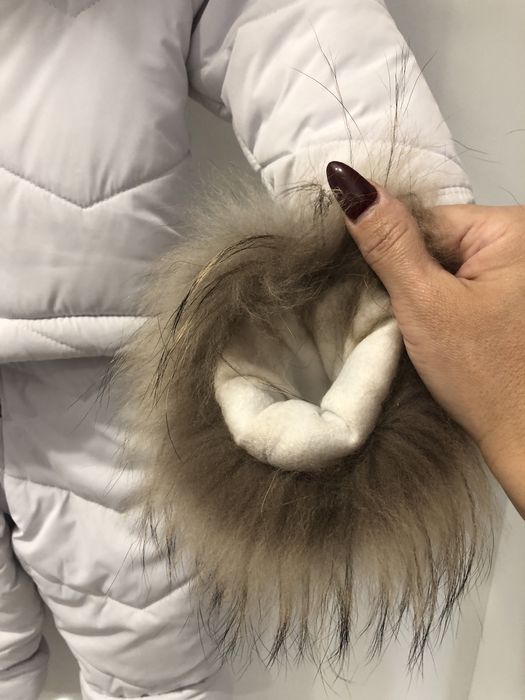 Зимовий комбінезон з хутром енота 2/3р