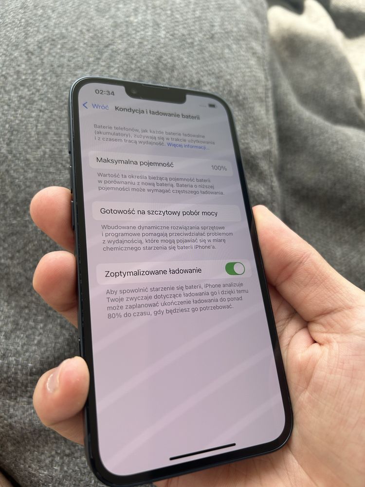 iPhone 13 100% bateria oryginalna