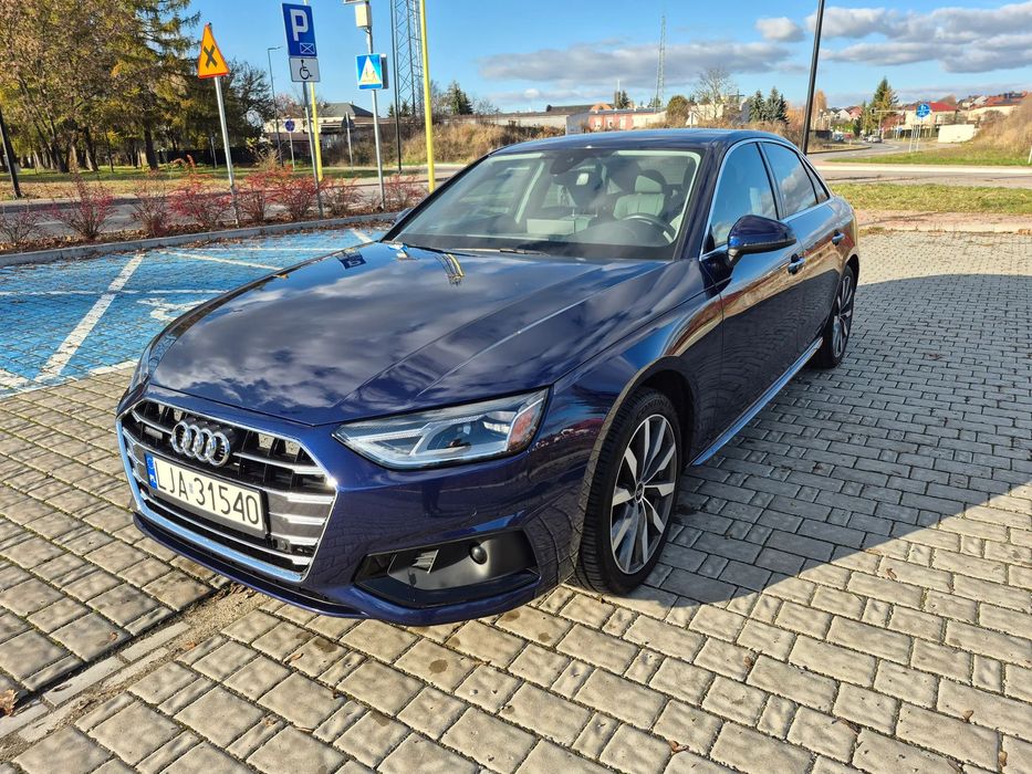 Audi A4 Limousine Audi A4 B9 40 TFSI Quattro S tronic MHEV 204 KM | 2021 Niski przebieg