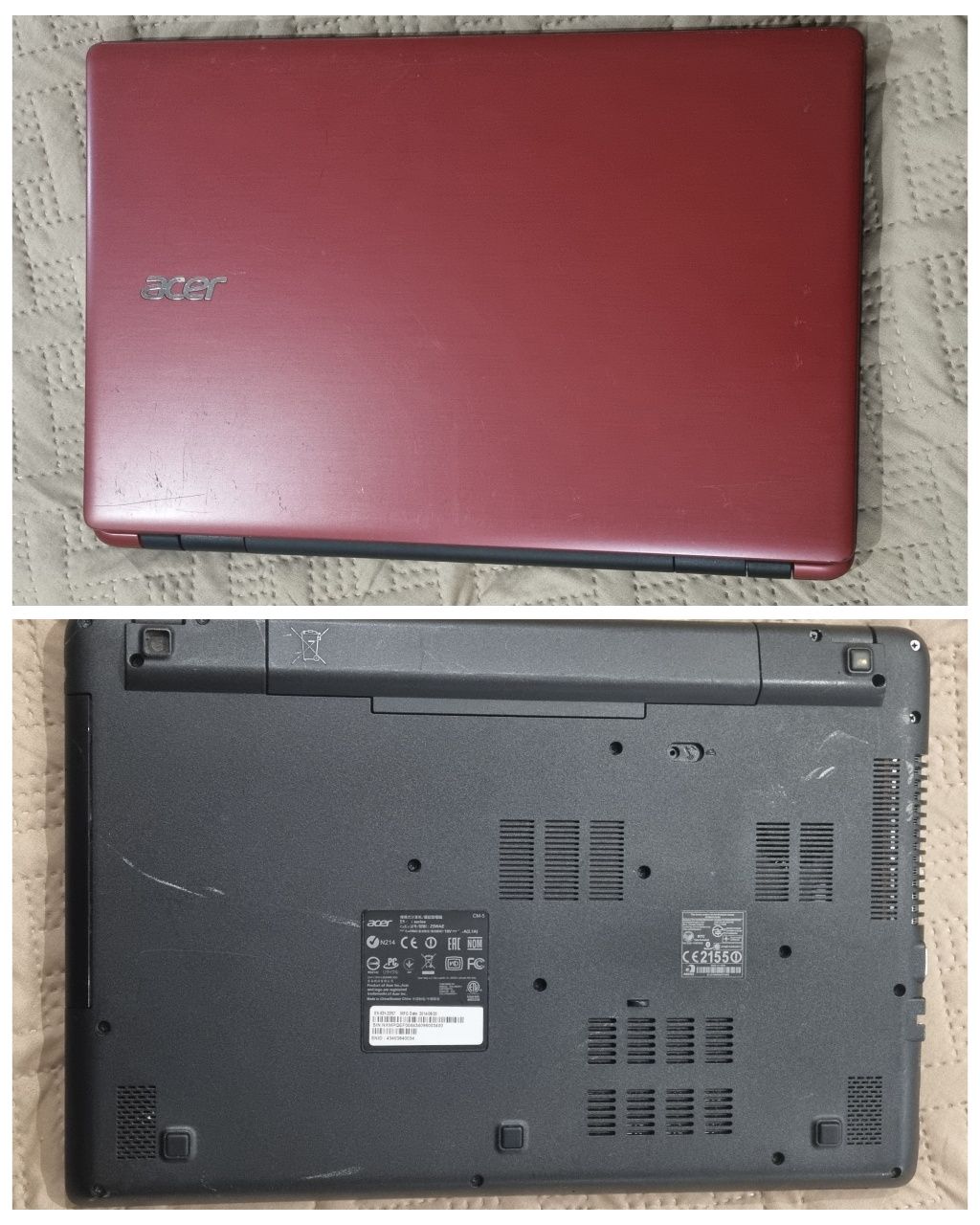 Acer e5-521/amd e2-6110/4×1,5/ram8/ssd128/Radeon R2