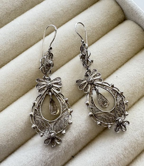 Brincos Filigrana Prata de Lei 925 – Princesa