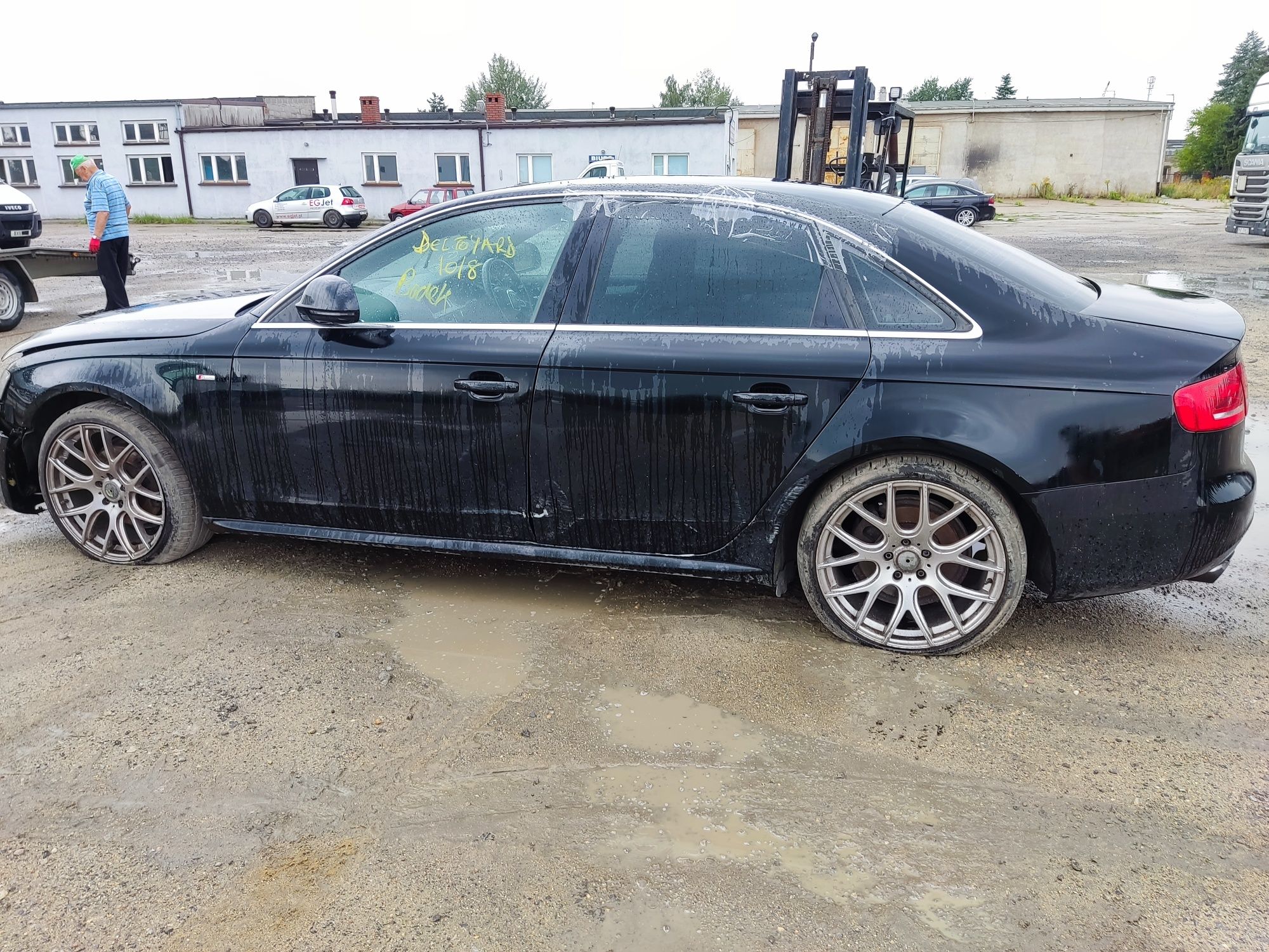 Karoseria Audi a4b8 Czarna LY9B S-Line Maska Zderzak Błotnik Drzwi