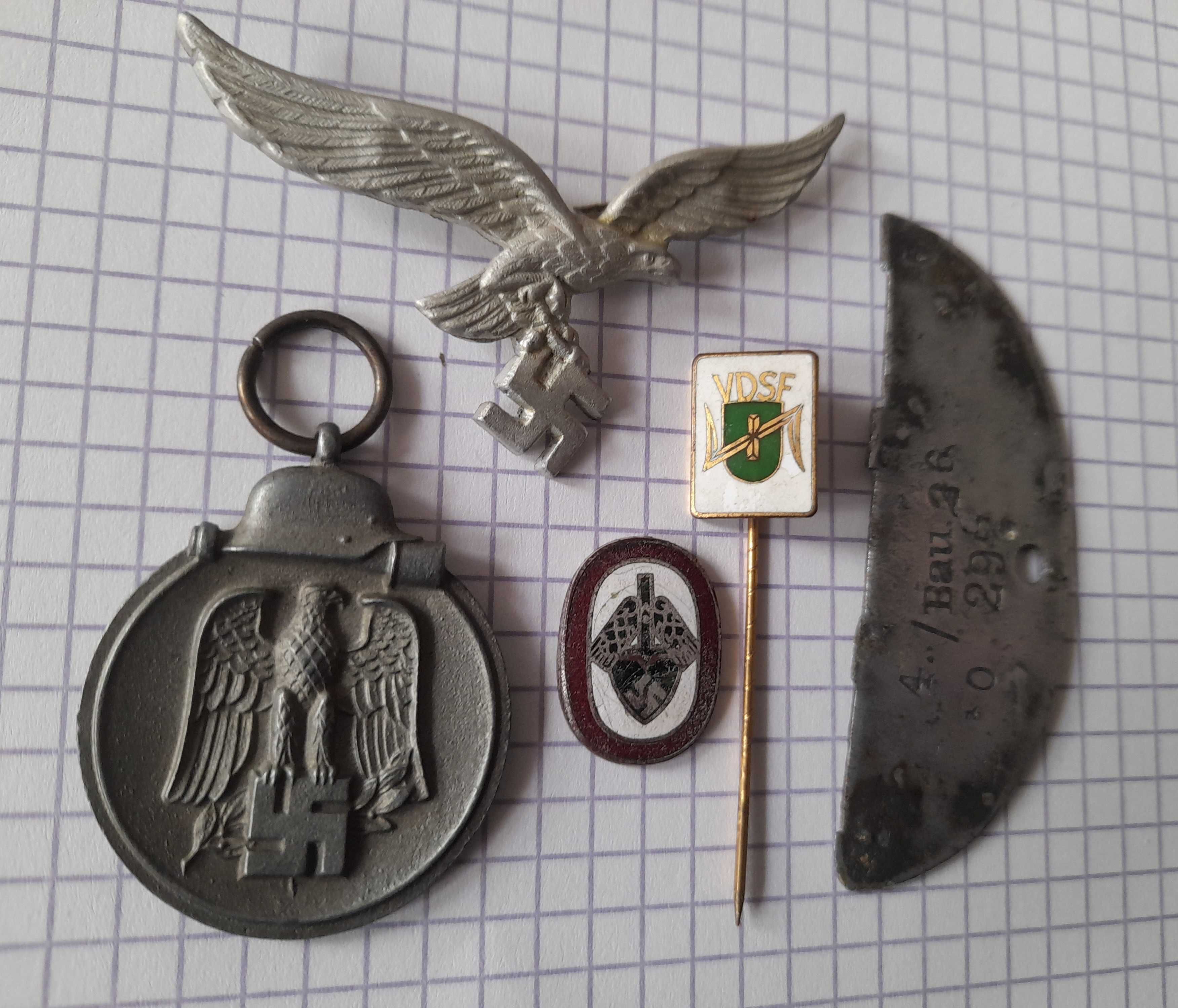 Rzesza niemcy odznaki medale wpinki identyfikator gestapo